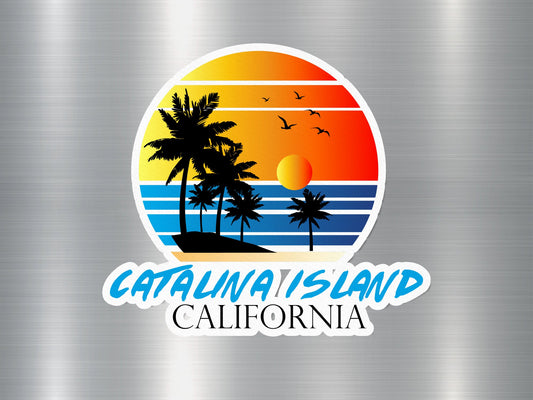 Catalina Island California Sunset Sticker