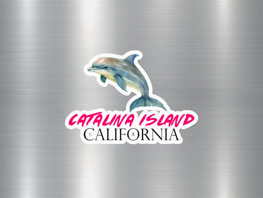 Catalina Island California Dolphin Sticker