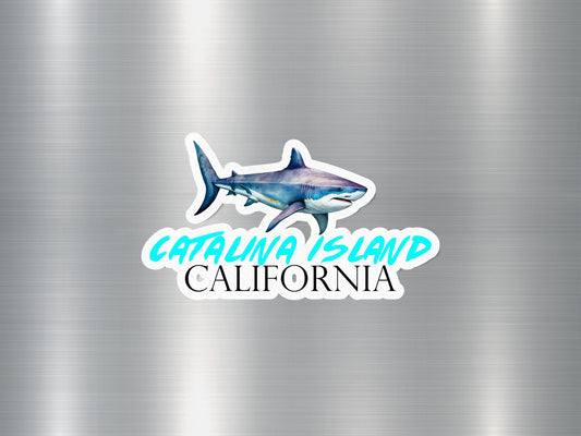 Catalina Island California Shark Sticker