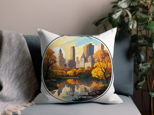 Central Park NYC Pillow