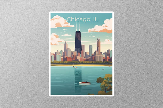 Wholesale Vintage Chicago Travel Stickers