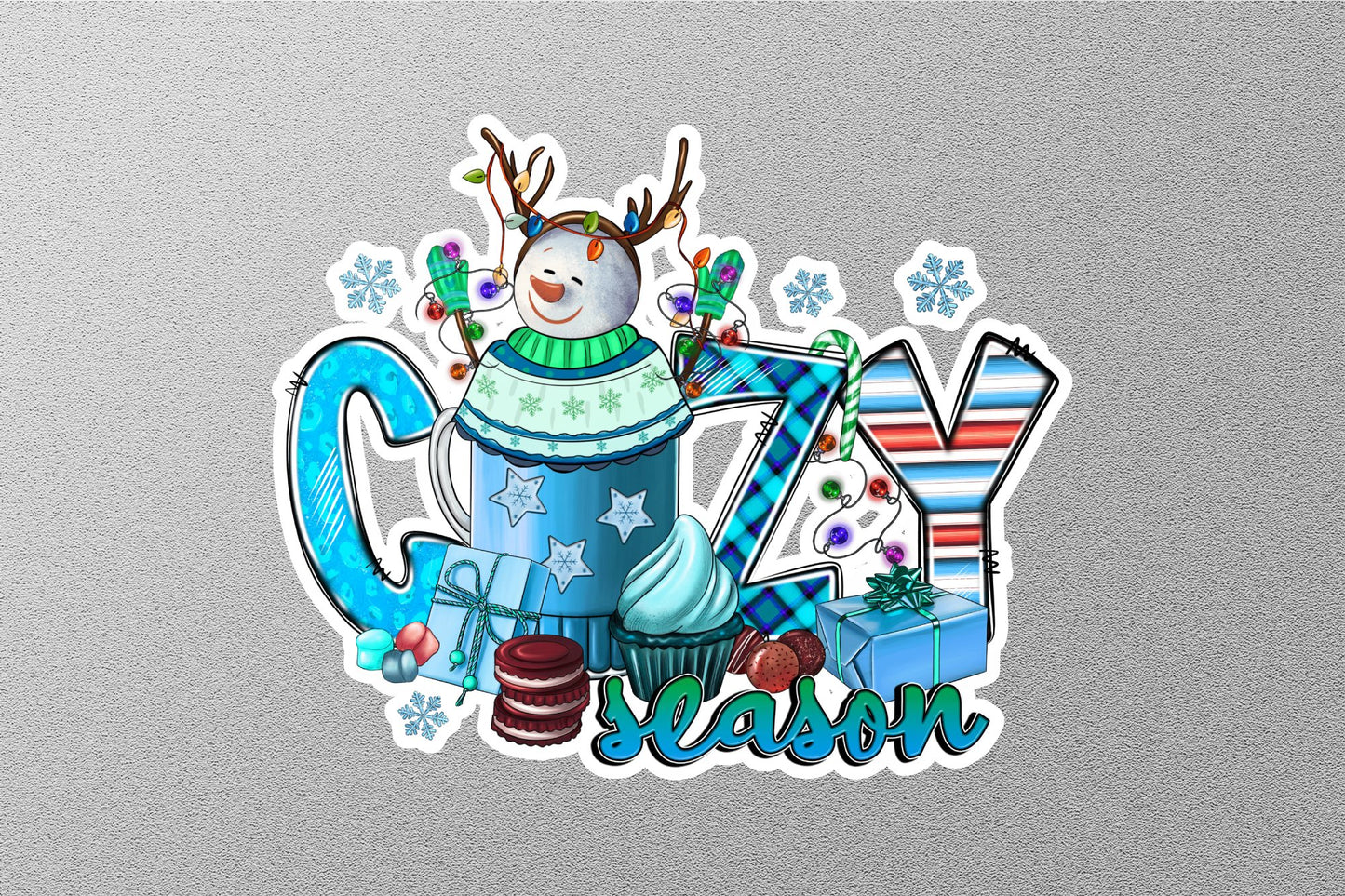 Christmas Cozy Season Winter Holiday Sticker