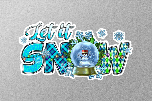 Christmas Let It Snow Winter Holiday Sticker