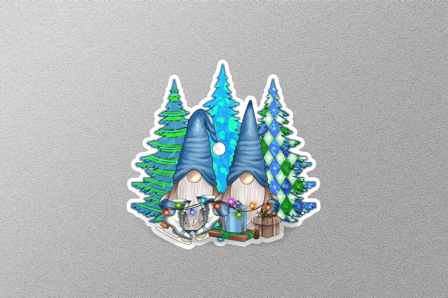 Christmas Gnomes Winter Holiday Sticker