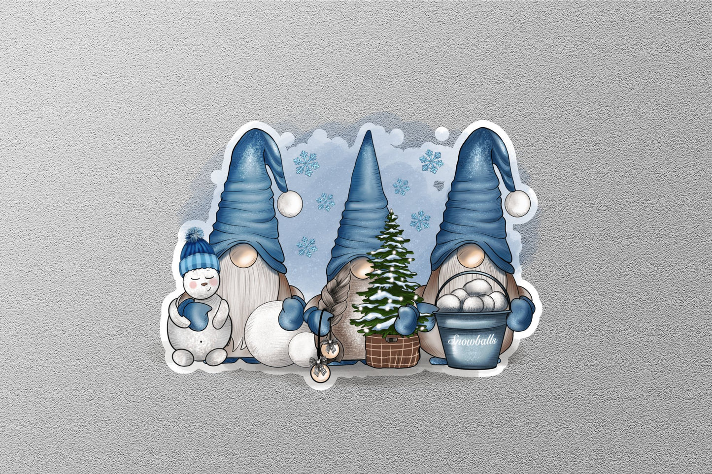 Christmas Winter Gnomies Winter Holiday Sticker