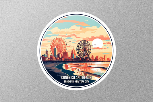 Coney Island Beach Sticker