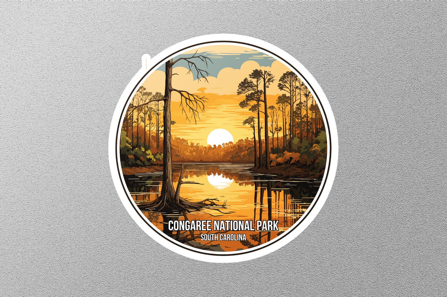 Congaree National Park South Carolina Sticker