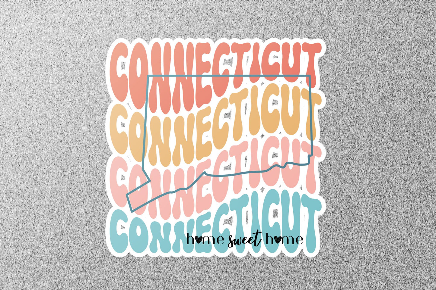 Retro Connecticut Sticker