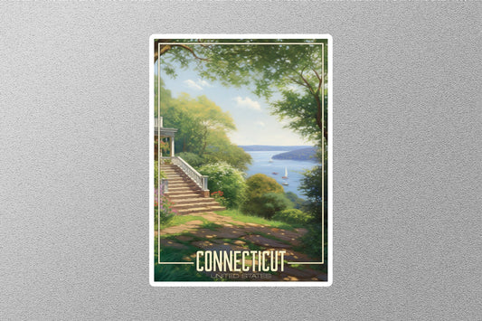 Dreamy Connecticut Travel Stickers