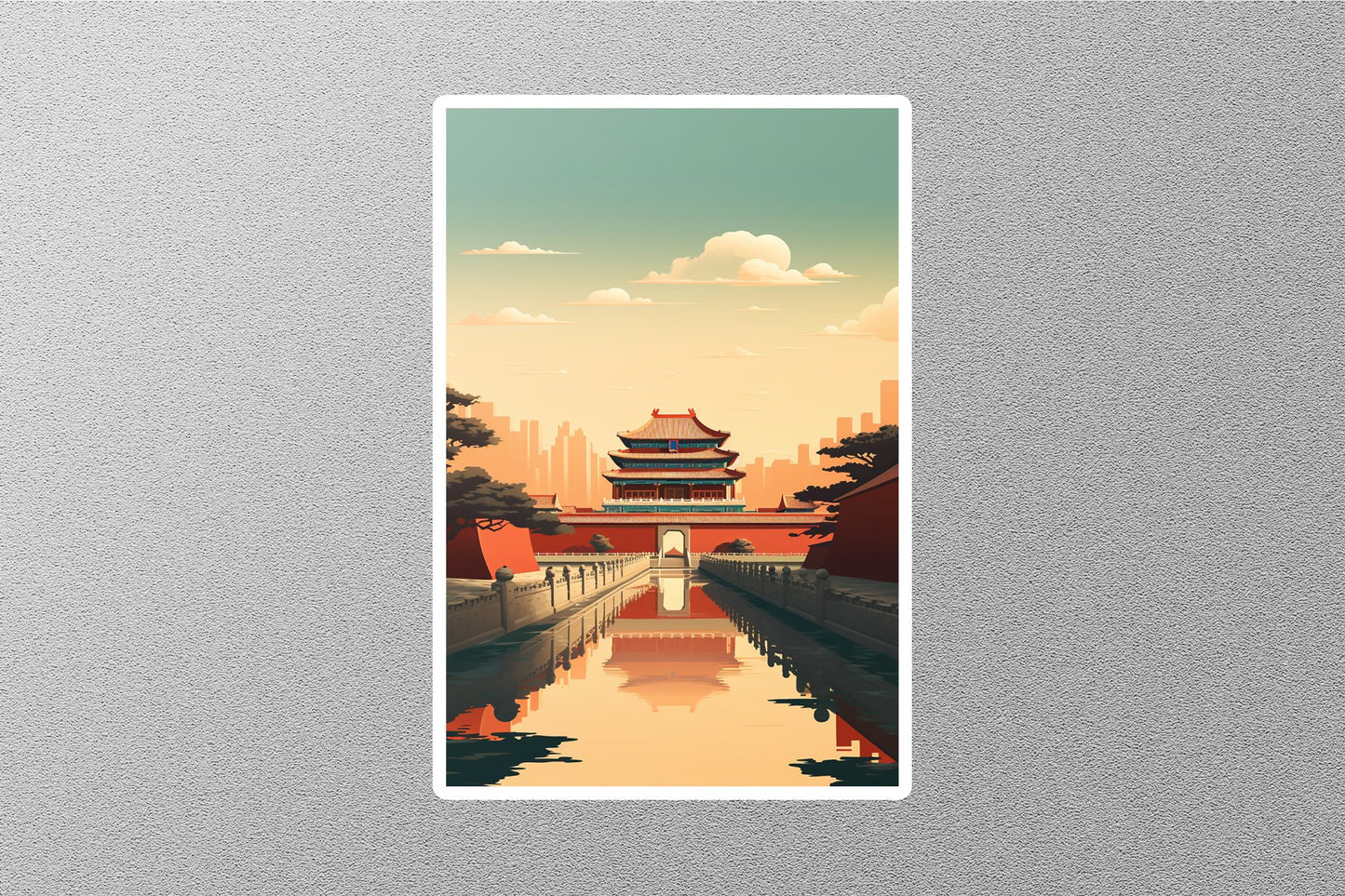 Wholesale Vintage China Palace Travel Sticker