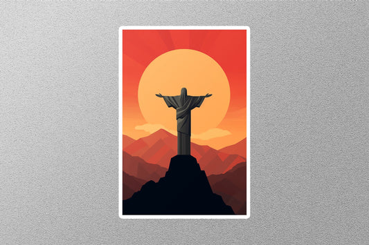 Wholesale Vintage Christ the Redeemer Travel Sticker