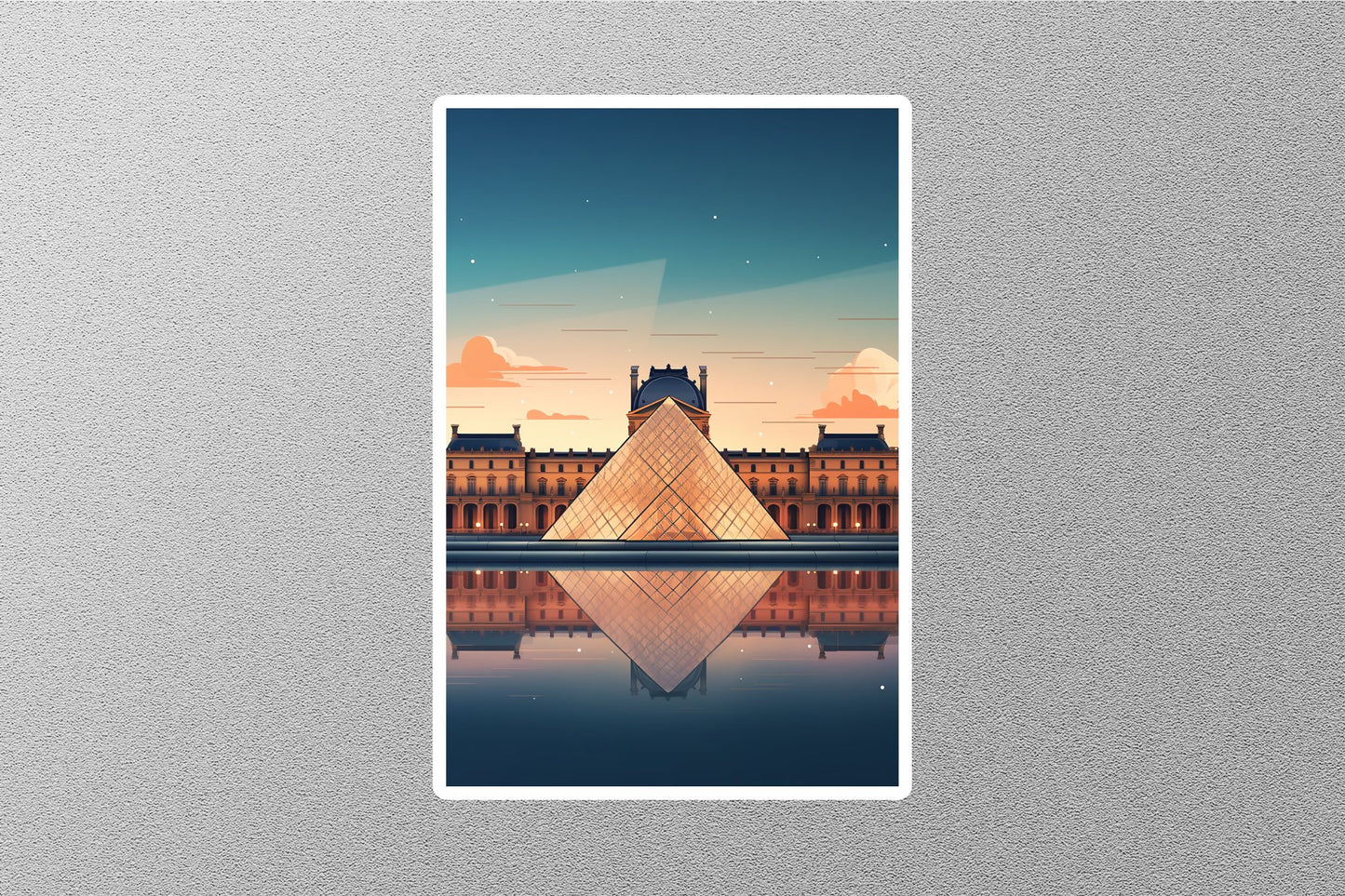 Wholesale Vintage Louvre Travel Sticker