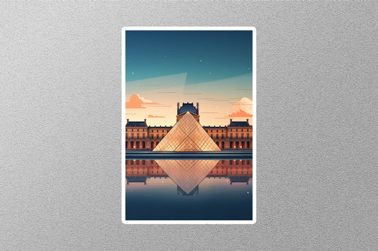 Wholesale Vintage Louvre Travel Sticker