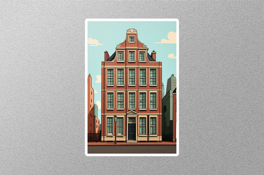 Wholesale Vintage Street Of Abstract Travel Sticker