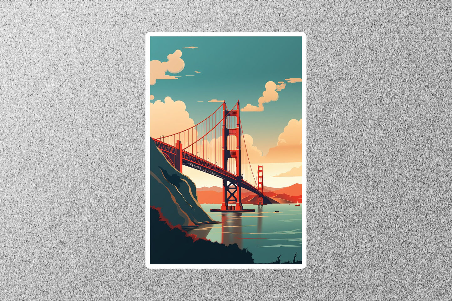 Wholesale Vintage Golden Gate Travel Sticker