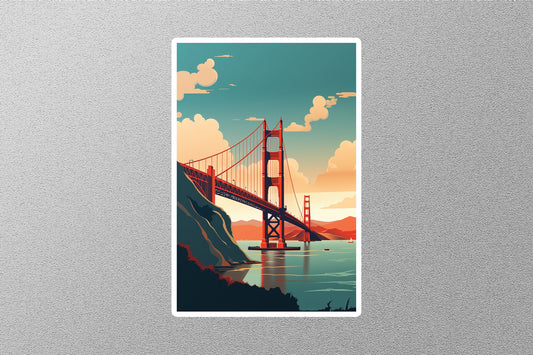 Wholesale Vintage Golden Gate Travel Sticker