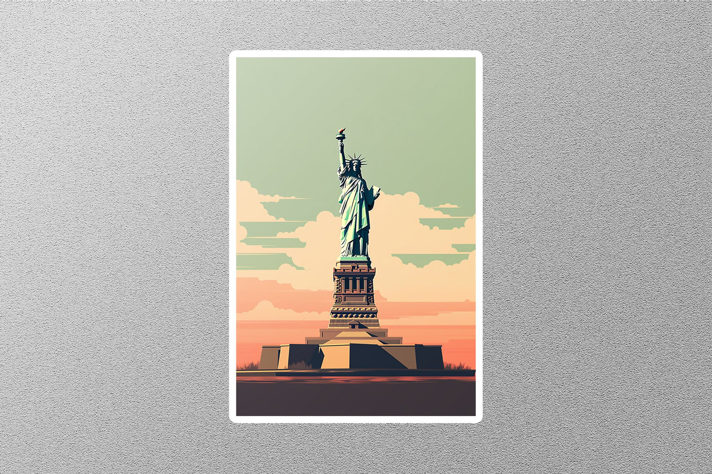 Wholesale Vintage Statue of Liberty Travel Sticker