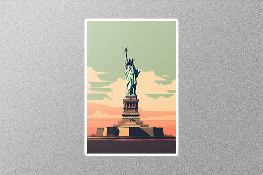 Wholesale Vintage Statue of Liberty Travel Sticker