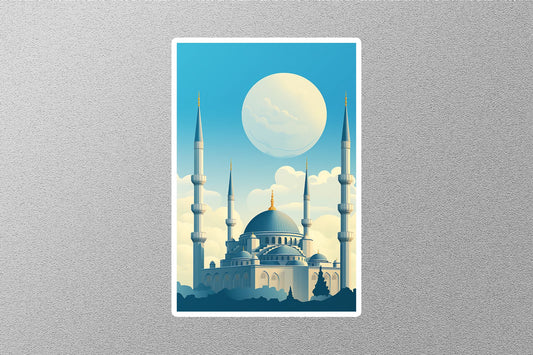 Wholesale Vintage Mosque Travel Sticker