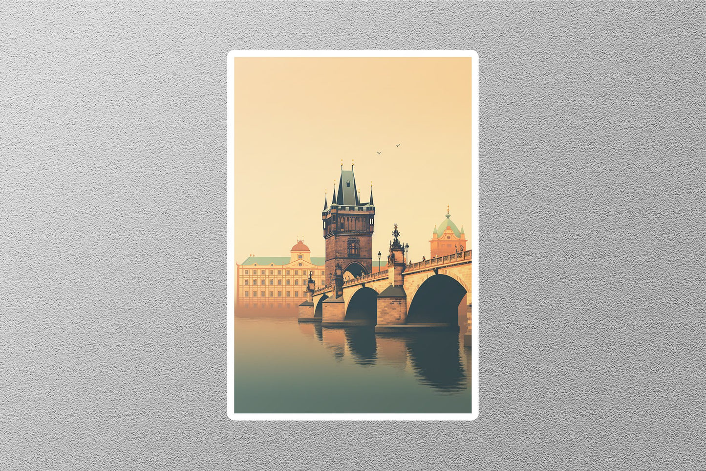 Wholesale Vintage Charles Bridge Travel Sticker
