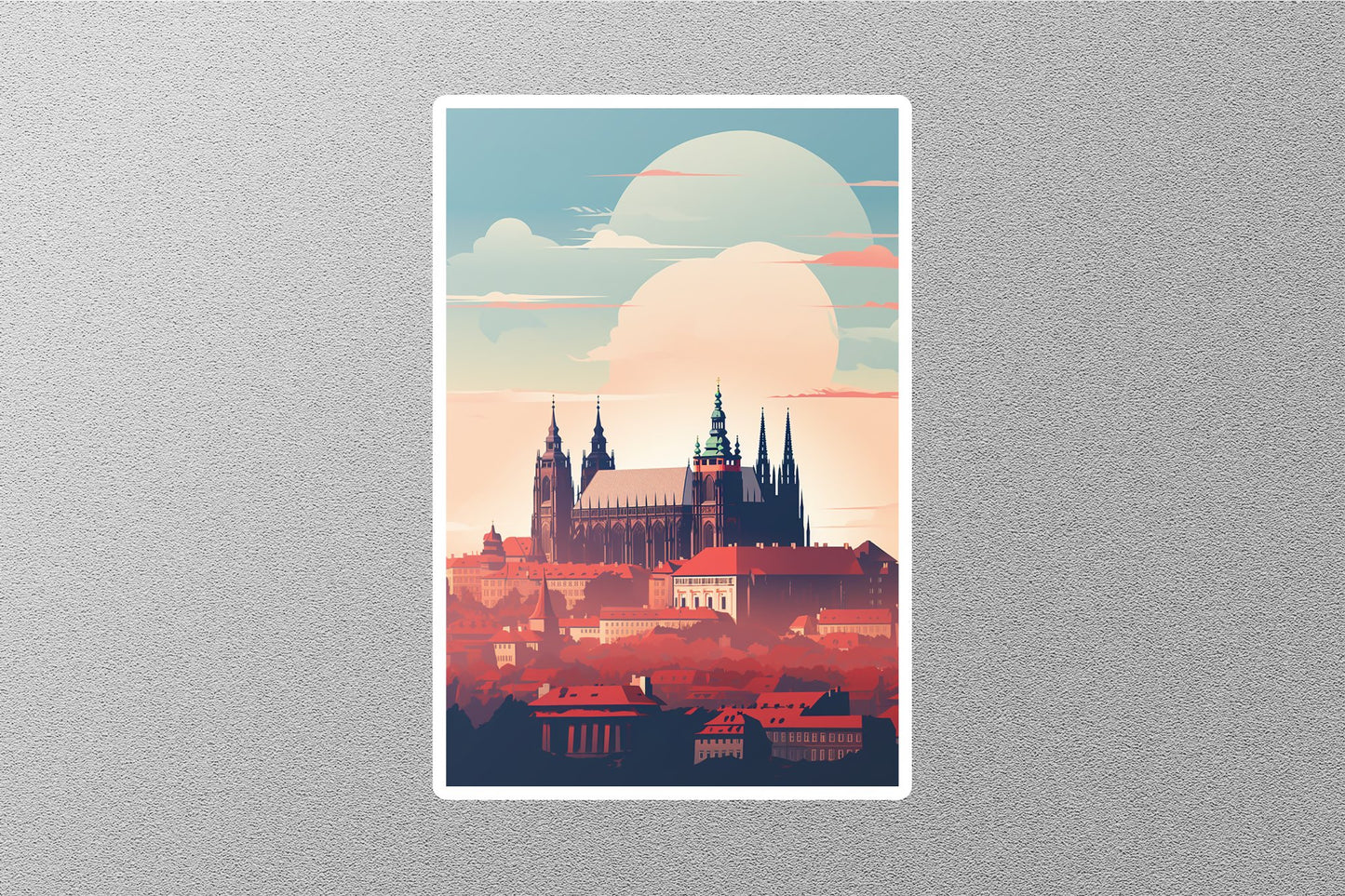 Wholesale Vintage AI Generative Travel Sticker