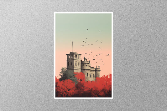 Wholesale Vintage Red Fort in Delhi India Travel Sticker