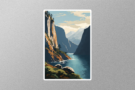 Wholesale Vintage Scandinavia Travel Sticker