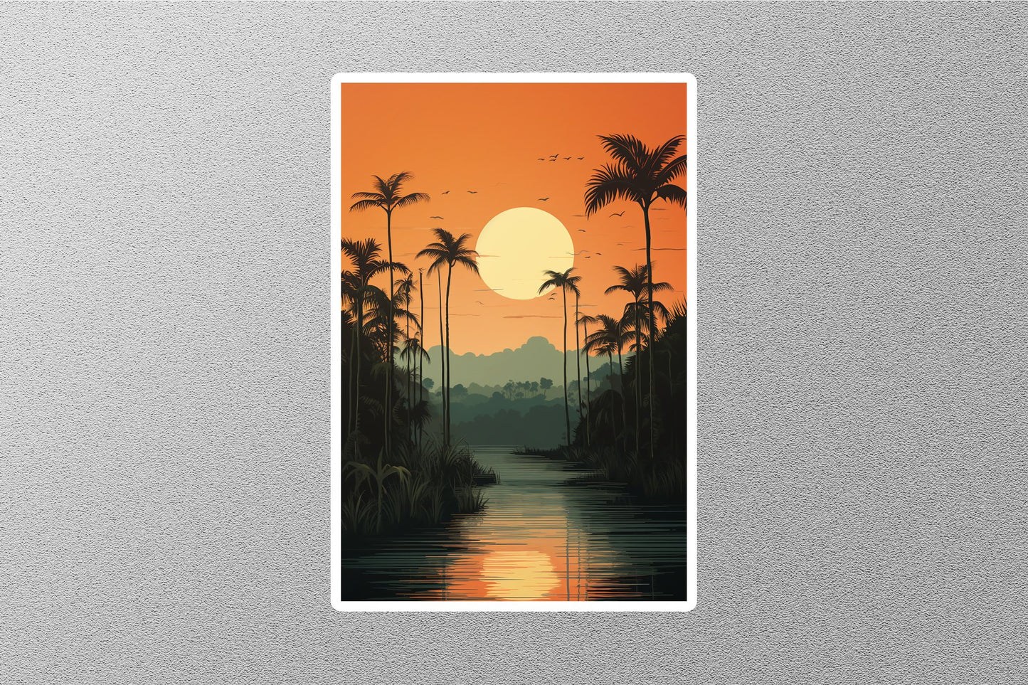Wholesale Vintage Sunset Travel Sticker