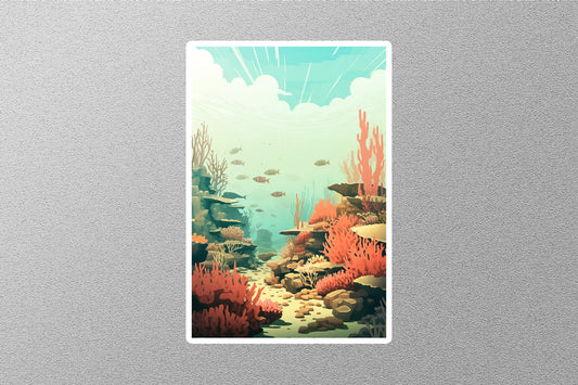 Wholesale Vintage Underwater world Travel Sticker