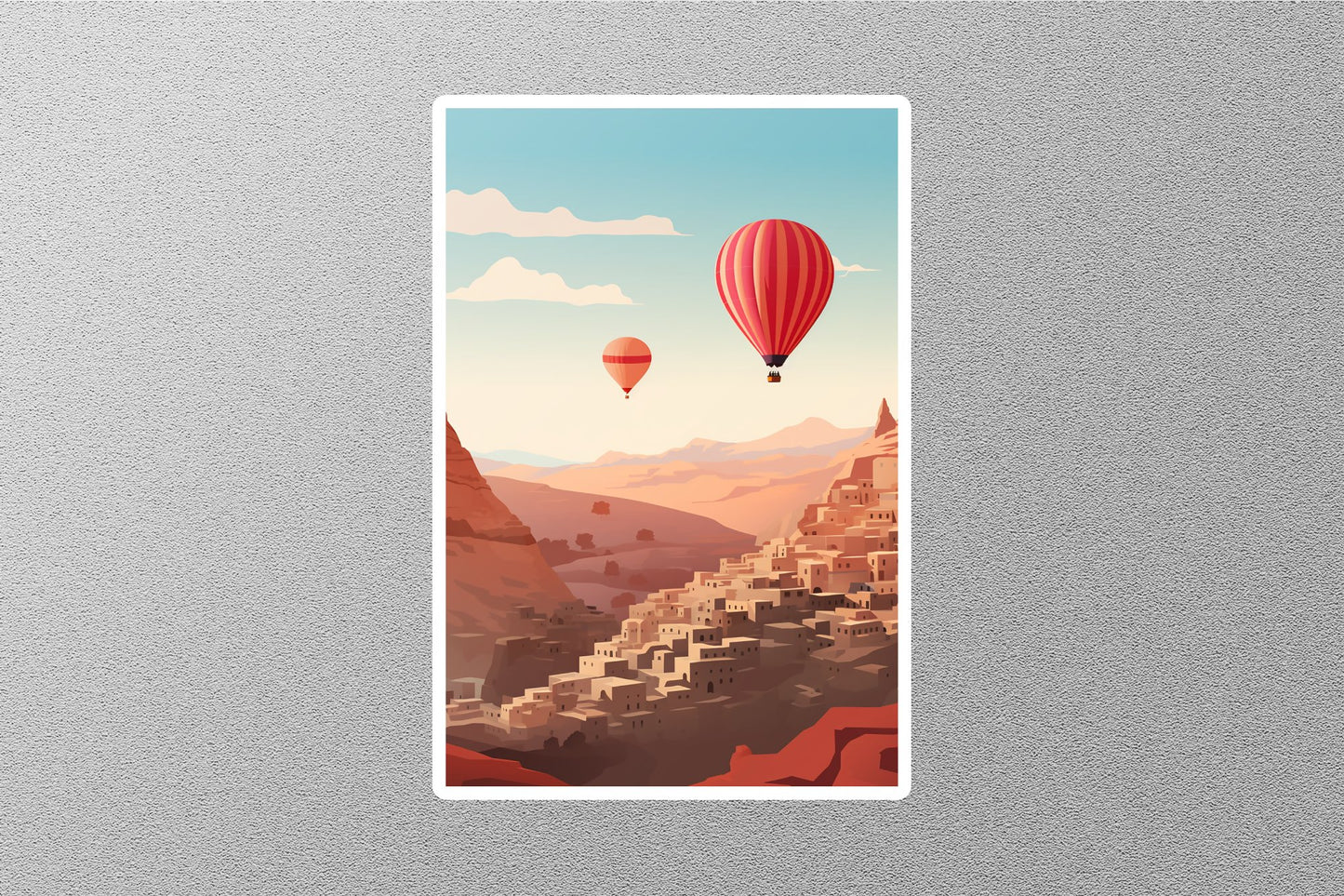 Wholesale Vintage Hot Air Balloons Travel Sticker