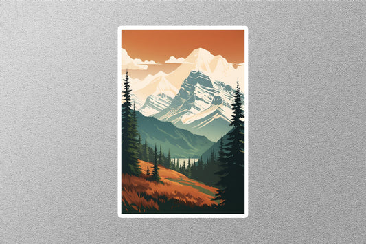 Wholesale Vintage Canadian Rockies Travel Sticker