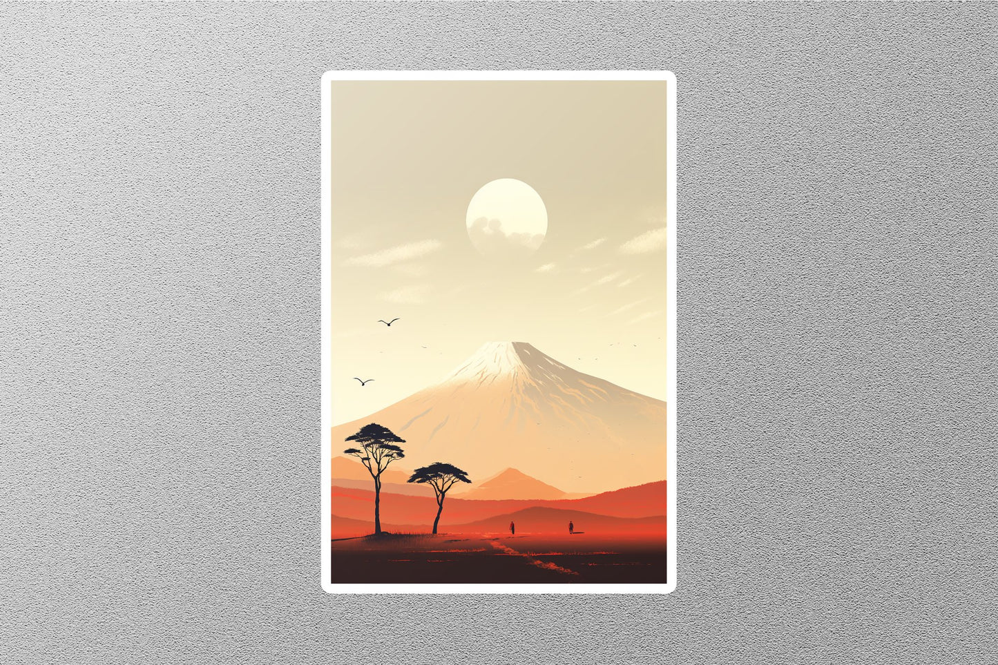 Wholesale Vintage Autumn Sunset Travel Sticker