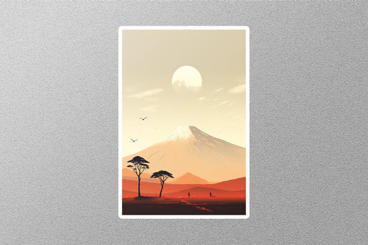 Wholesale Vintage Autumn Sunset Travel Sticker