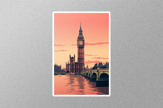 Wholesale Vintage Big Ben in London Travel Sticker