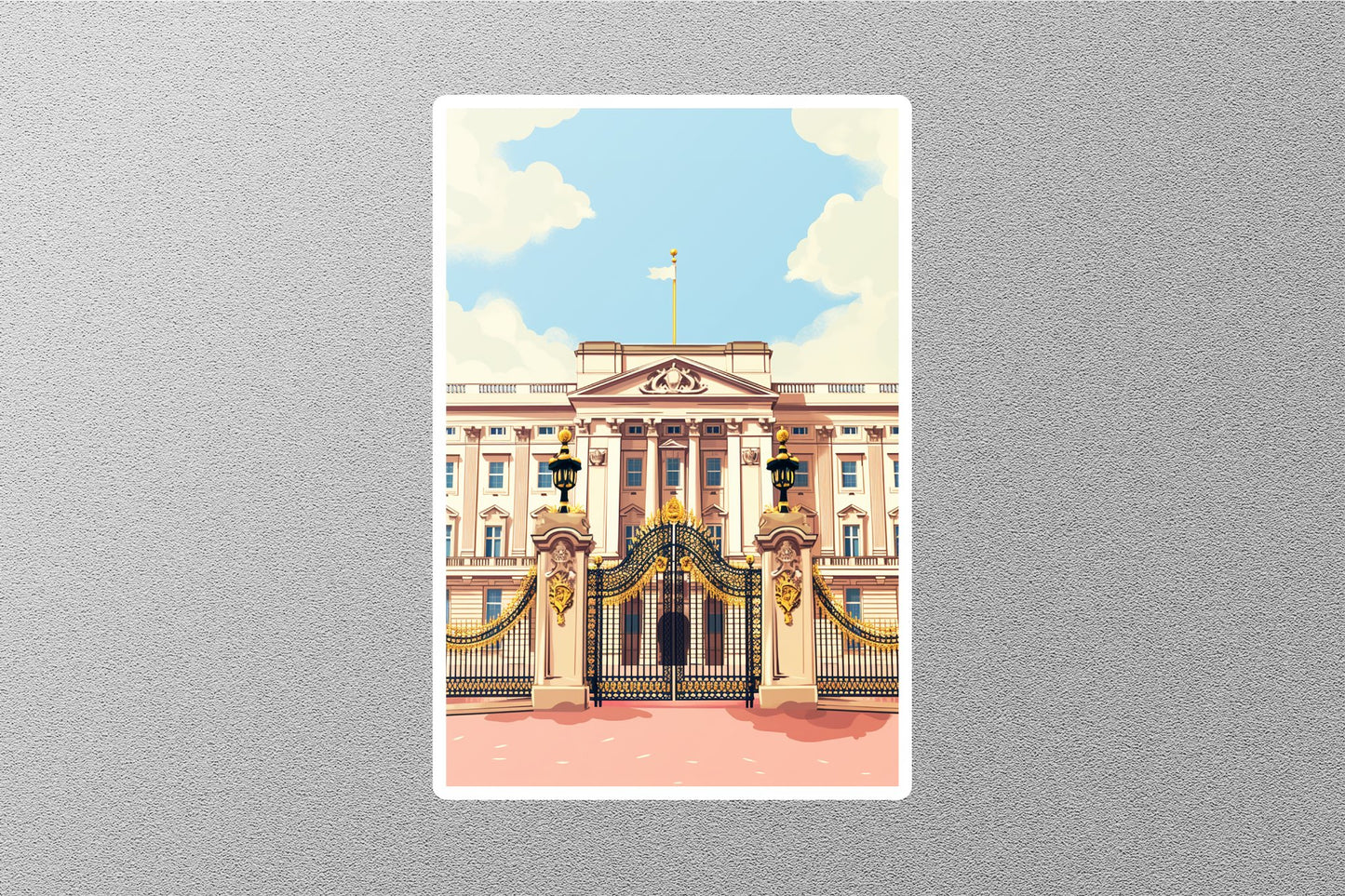 Wholesale Vintage Buckingham Palace Travel Sticker