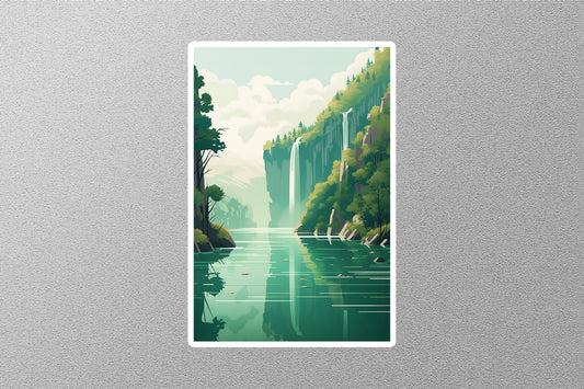 Wholesale Vintage Plitvice Lakes Travel Sticker