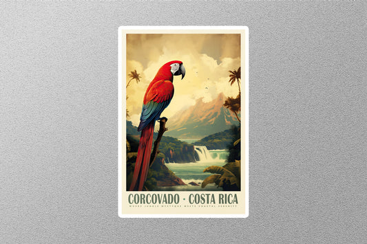 Wholesale Vintage Corcovado Costa Rica's Travel Sticker