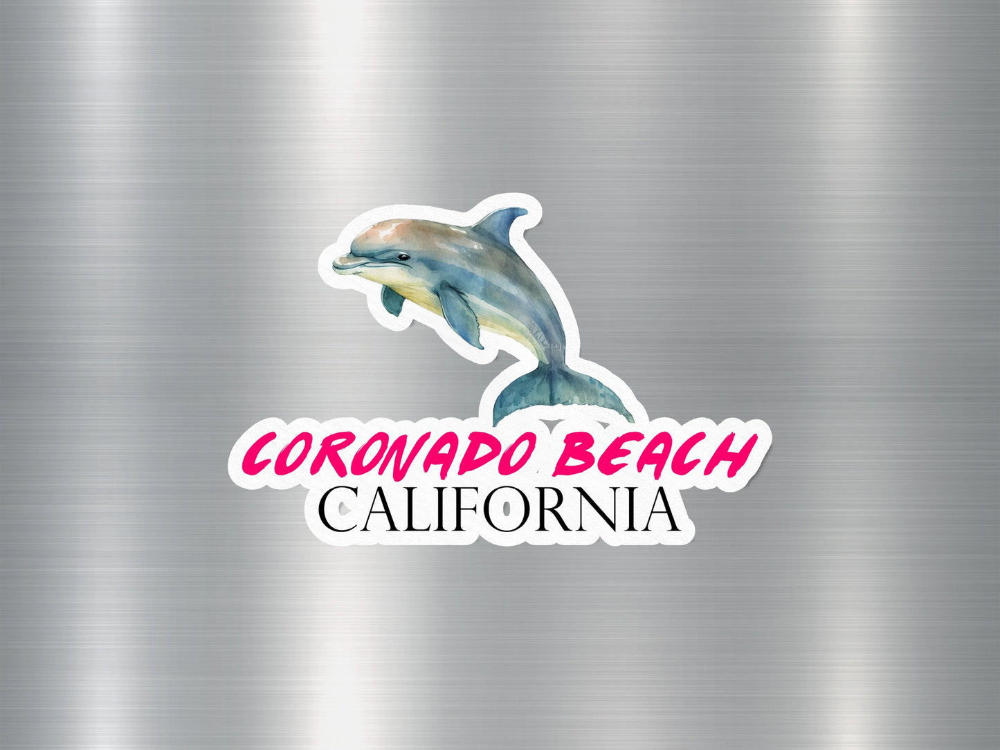 Coronado Beach California Dolphin Sticker