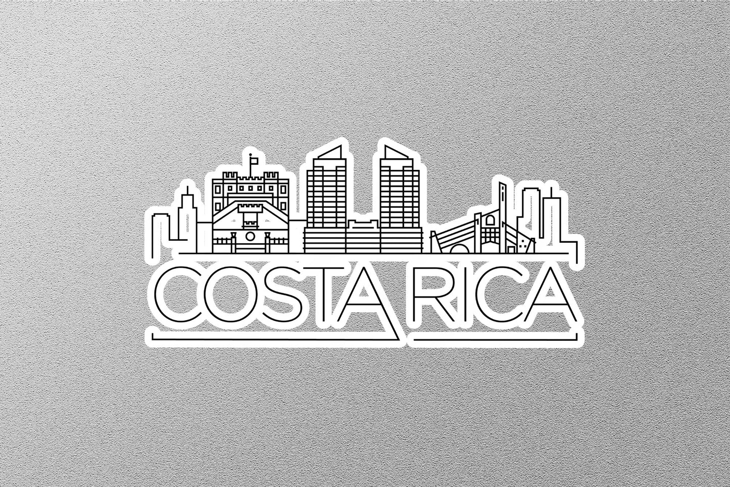 Costa Rica Skyline Sticker