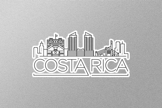 Costa Rica Skyline Sticker