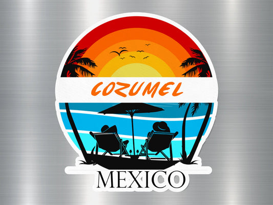 Cozumel Mexico Sunset Sticker