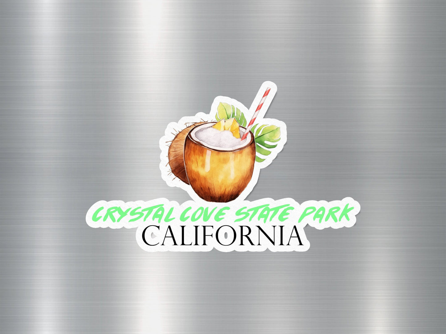 Wholesale Crystal Love State Park California Coconut Sticker