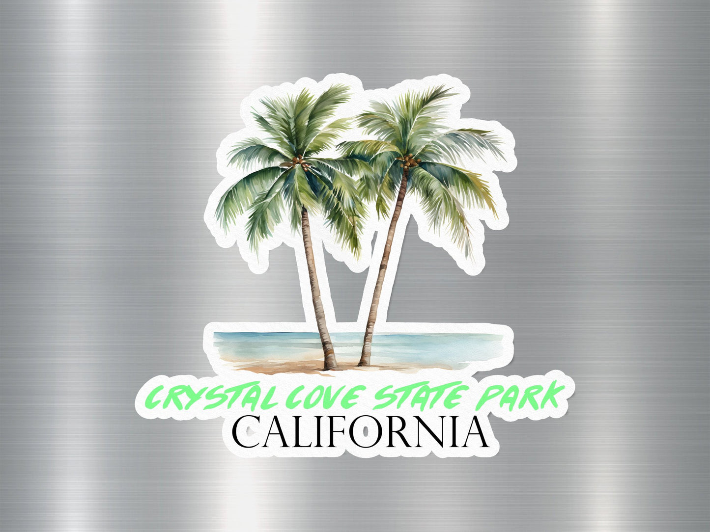 Crystal Love State Park California Palm Tree Sticker