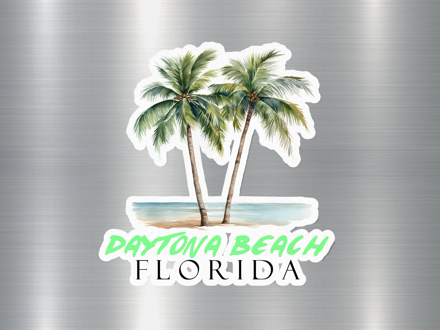 Daytona Beach Florida Palm Tree Sticker