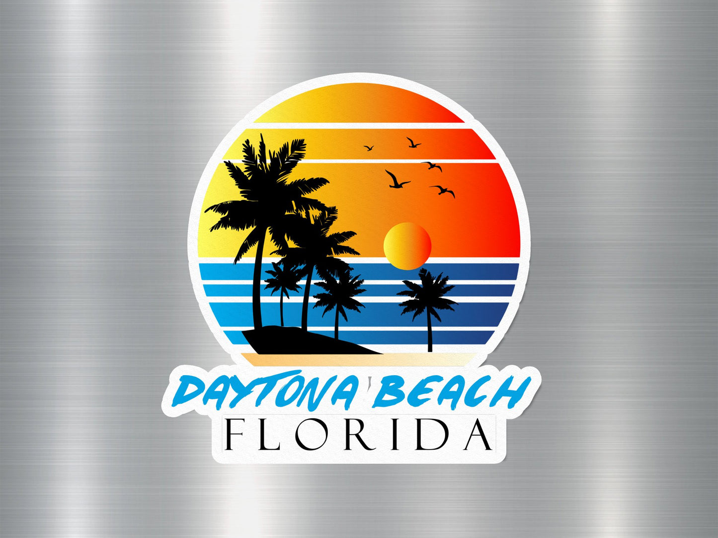 Daytona Beach Florida Sunset Sticker