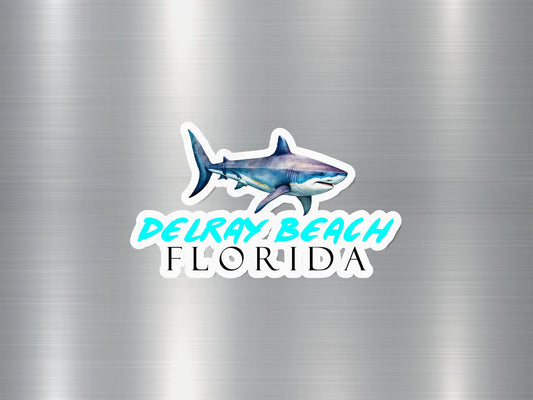 Delray Beach Florida Shark Sticker