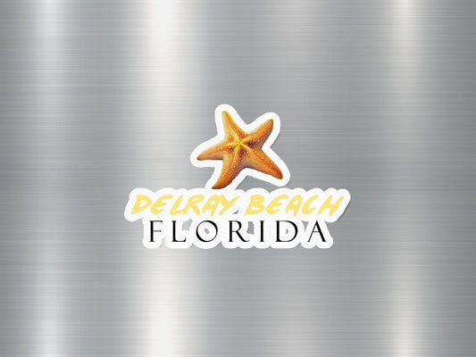 Delray Beach Florida Starfish Sticker