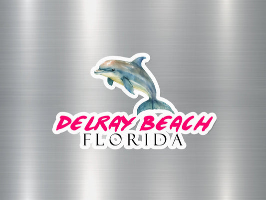 Delray Beach Florida Dolphin Sticker