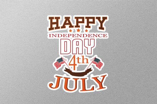 Happy Independence Day 4th of July USA Sticker