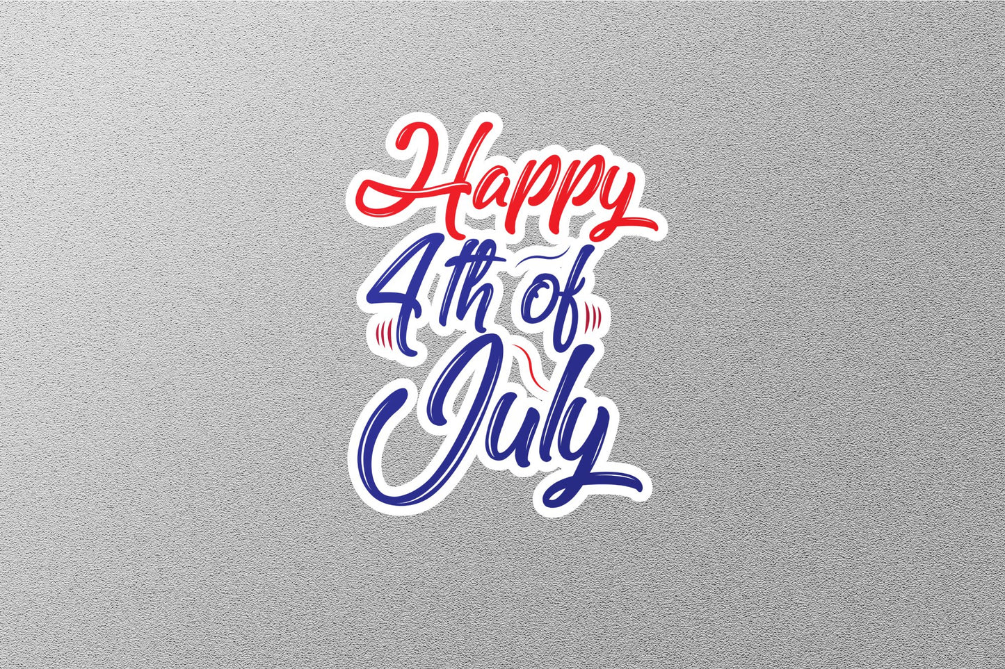 4th July Independence Day of USA Flag Sticker